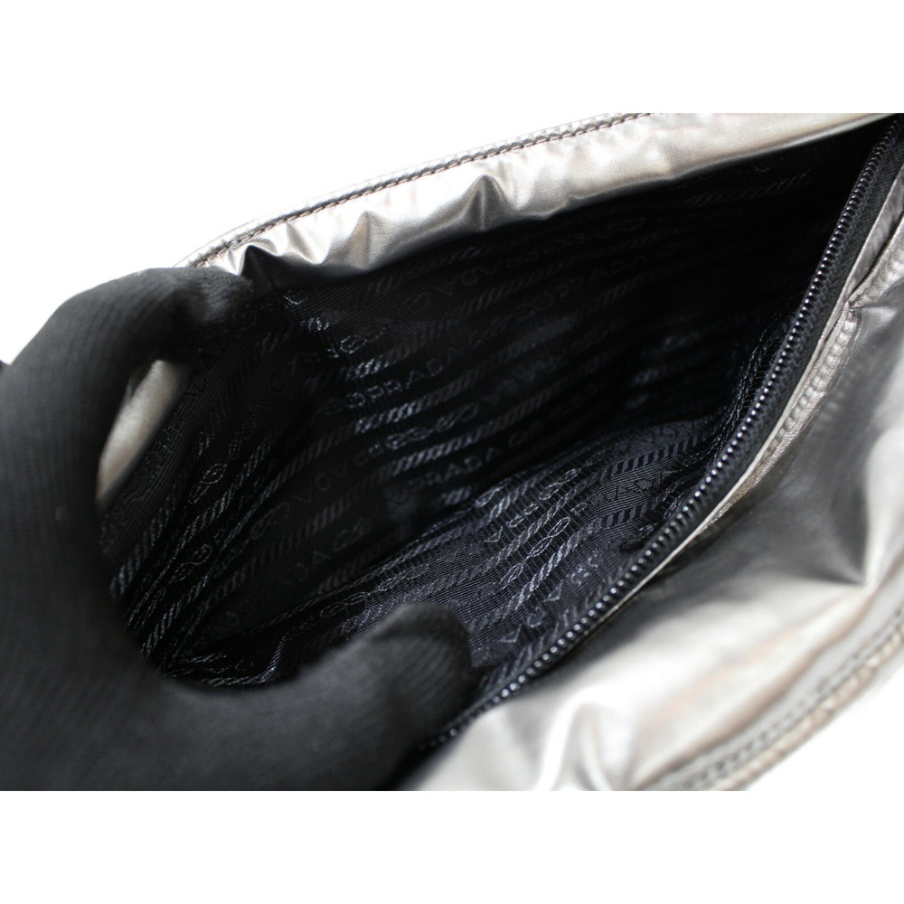 Prada Body Bag Belt Waist Metallic Silver - Picture 7 of 7